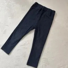 GU ダークブルーデニム風パンツ レギンス 90