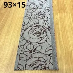 薔薇柄　厚手生地　93×15cm端切れ　新品
