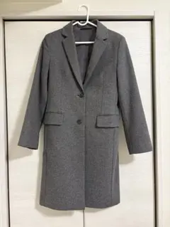 UNIQLO ユニクロ ウールカシミヤチェスターコート グレー XS