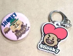 Shooky缶バッジとキーホルダーセット　BTS