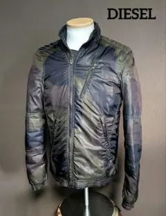 《グランジ》DIESEL カモフラ 迷彩 ジャンパー フード付 ダウンジャケット