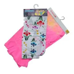 [新品] 御仕立上り お子様ゆかた 浴衣 こども 菖蒲 花柄 帯 伝統 夏 女児