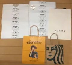 niko and...、RANDA、メープルマニア、スタバ ショッパー5点セット