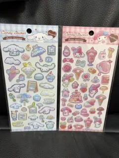 シナモロール＆マイメロ　キャンディーステッカー♡