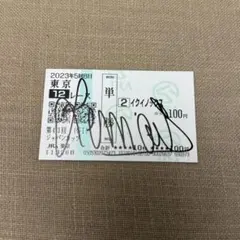 ジャパンカップ イクイックス ルメール 直筆サイン入り 現地馬券