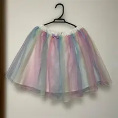 エニィファム　レインボーチュールスカート 130cm