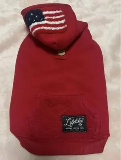 【犬服】新品 / ２号 / LIFELIKE ポケットフラッグフーディ