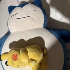 もっちりぬいぐるみPokémon Sleep おやすみカビゴン&ピカチュウ - メルカリ