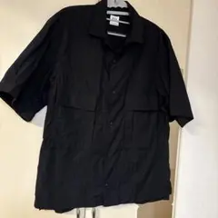 ZARA 黒 メンズ半袖シャツ EUR M