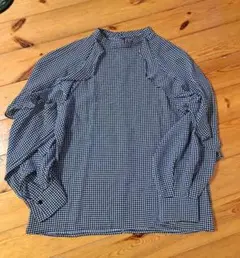 オペークドットクリップ大人可愛いブラウスオフィスカジュアル楽ゆったり