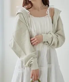 カスタネkastaneダブルZIPスウェットパーカーA26163