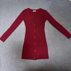 タイムセール‼️Delyle NOIR ニットワンピース Vネック 長袖