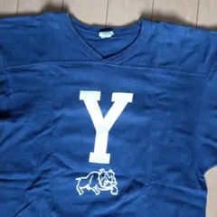 80's USA製 チャンピオンフットボール tシャツ yale