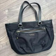 BURBERRY BLUE LABEL ブラックトートバッグ　a4
