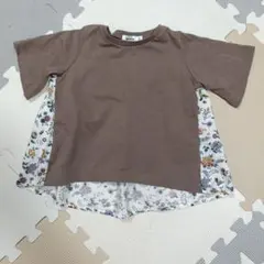 pairmanon 花柄切り替えTシャツ 90cmのサムネイル