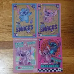 スティッチ エンジェル クリア カード コレクション 4枚セット