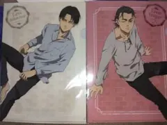 進撃の巨人 非売品 原画 クリアファイル リヴァイ兵長 エレン 進撃の巨人 クリアファイルK[エレン＆リヴァイ＆鎧の巨人＆獣の巨人