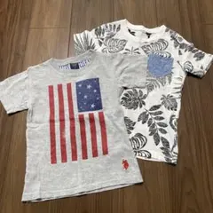 まとめ売り　半袖　Tシャツ　4T  110  ２枚セット　男の子（ポロ他）