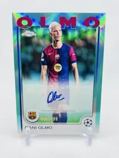 ダニ・オルモ A 2022-23 Dani Olmo Panini Obsidian Electric Etch Blue Spain