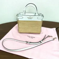 ケイトスペード クリアバッグ ストライプ 2way トートバッグ 夏 美品 