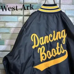【80'sUSA製】West Ark ナイロンスタジャン　バックデザイン
