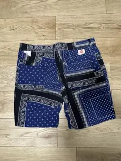 レッドキャップ　バンダナ柄ショートパンツ W34 ネイビー