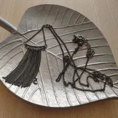 ゴールド　レトロ　ネックレス　フリンジ　アンティーク　ヴィンテージ