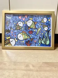 F10号】ジミー大西【海】手描き作品/表裏サイン有り/油絵/絵画/高級