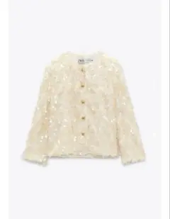 zara ノーカラージャケット