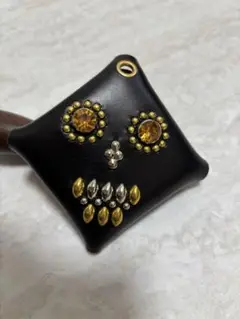メキシカンスカル　コインケース　クロムエクセル　黒　茶心　HORWEEN