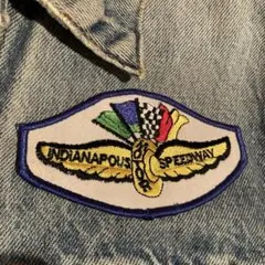インディアナモータースピードウェイロゴ刺繍ワッペン未使用品