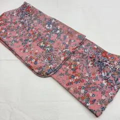 洗える着物 小紋 花柄 ピンクのサムネイル