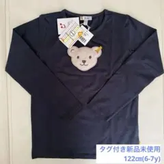 タグ付き　新品未使用　シュタイフ　ベア　くま　ネイビー　紺色　トップス　Tシャツ