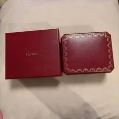 Cartier レッドレザー 八角形ボックス - メルカリ