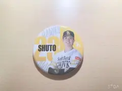 早い者勝ち】若鷹ガチャ 周東佑京 缶バッジ - メルカリ