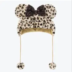 ヒョウ柄　ファンキャップ　ディズニー　ミニー　レオパード