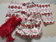 futafuta 花柄浴衣 80サイズ