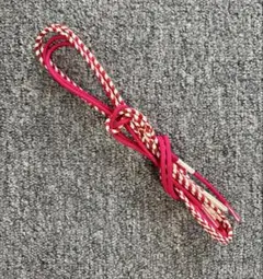 ゆうび 手組み 帯締め 白 赤 ピンク 和装小物