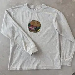 devirock ハンバーガーイラスト 長袖カットソー 150