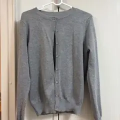 グレー レディース　長袖カーディガン Mサイズ