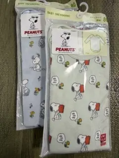 ユニクロ　ボディスーツ (長袖)80cm スヌーピー