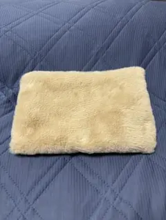 【送料込】ハンドメイドポーチ （フェイクラビットファー） 26×16