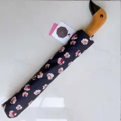 【春セール！】kate spade チェリーブロッサム アンブレア 黒 折り畳み