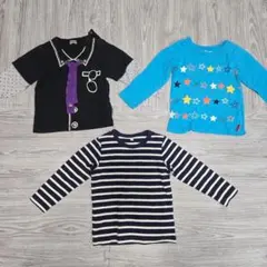 【100cm】男の子用 長袖カットソー 3着まとめ売り