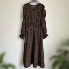 OLIVE des OLIVE 花柄ロングワンピース