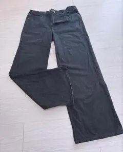 ユニクロ ローライズバギージーンズ 27インチ(68.5cm) ブラック