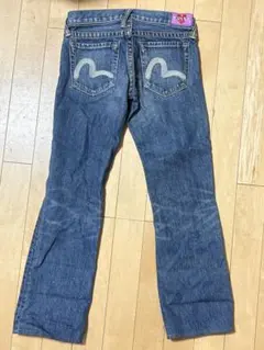 EVISU エビス　ジーンズ　デニム　フレアブーツカット　カモメ　刺繍