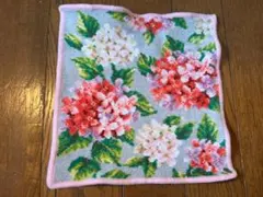 FEILER フェイラー 花柄 タオルハンカチ ピンク系 フラワー柄