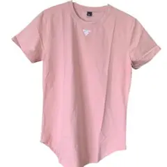 半袖　Tシャツ　ピンク　Mサイズ　ワンポイント　ロゴ　マーク　スポーツ　オシャレ