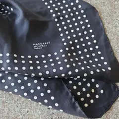 MARGARET HOWELL シルク ドット柄 スカーフ